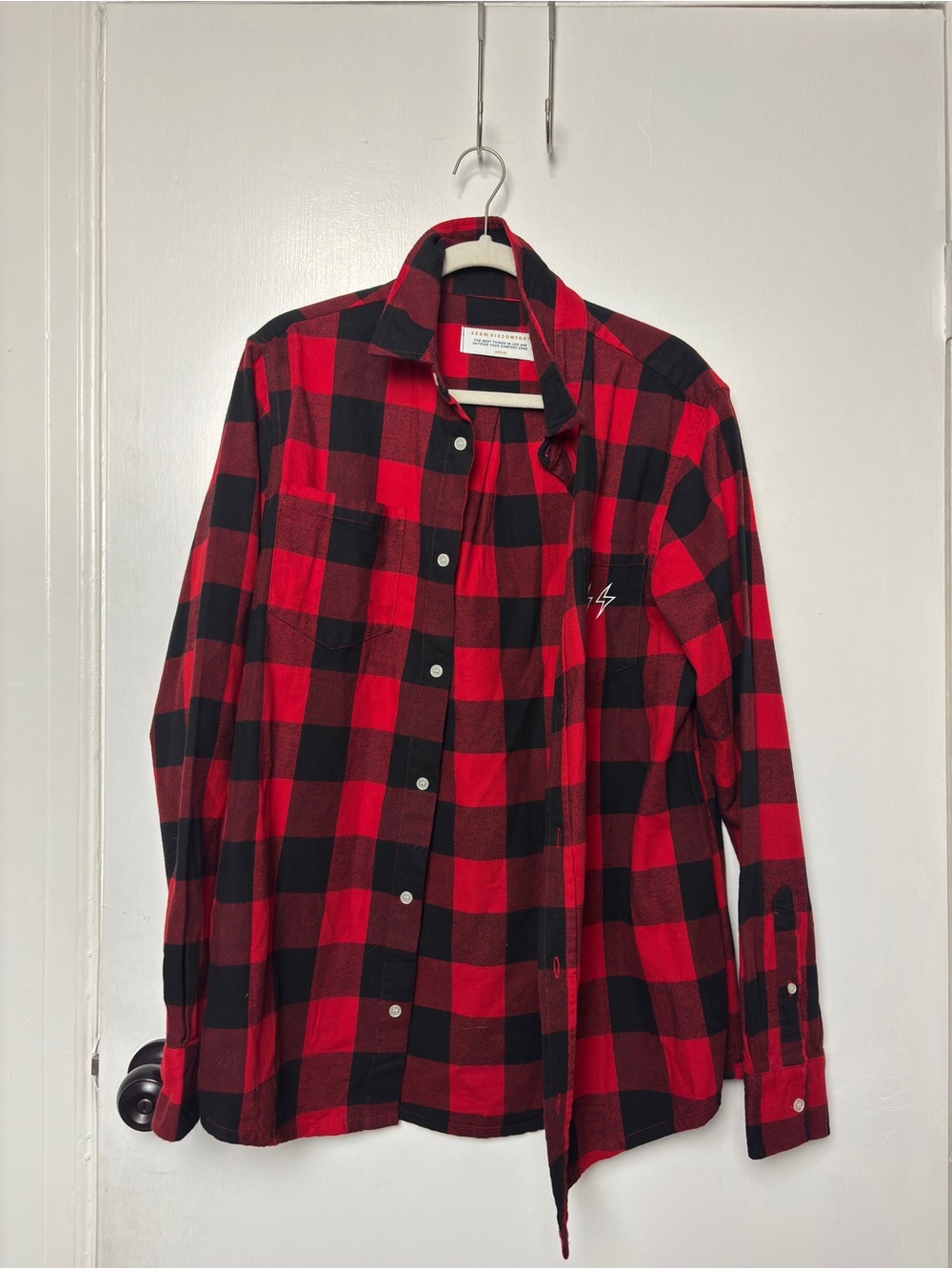 Yes Theory Seek Discomfort Flannel Shirt Medium